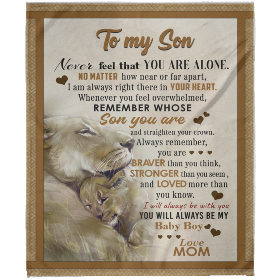 To My Son | FLM Arctic Fleece Blanket 50x60